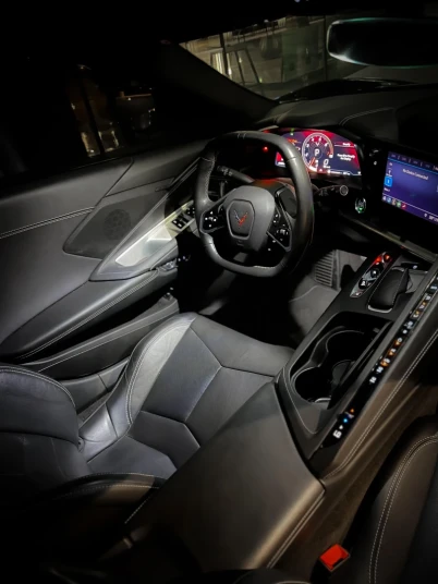 Chevrolet Corvette C8 2023 BLACK&GOLD RENTAL IN DUBAI - undefined